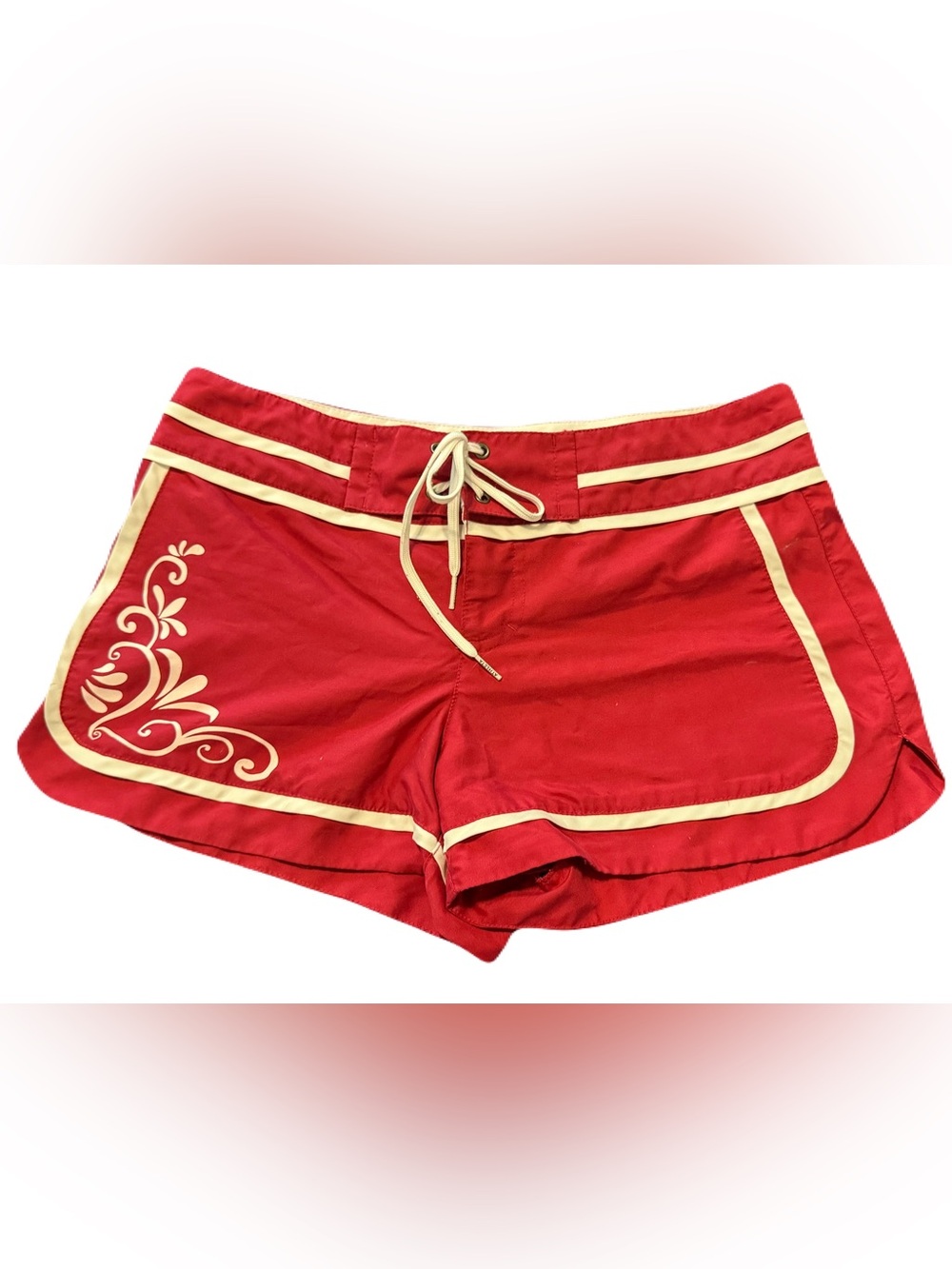 Deep Pink Retro Surf Board Shorts | Coastal Chic | Vintage Inspired
